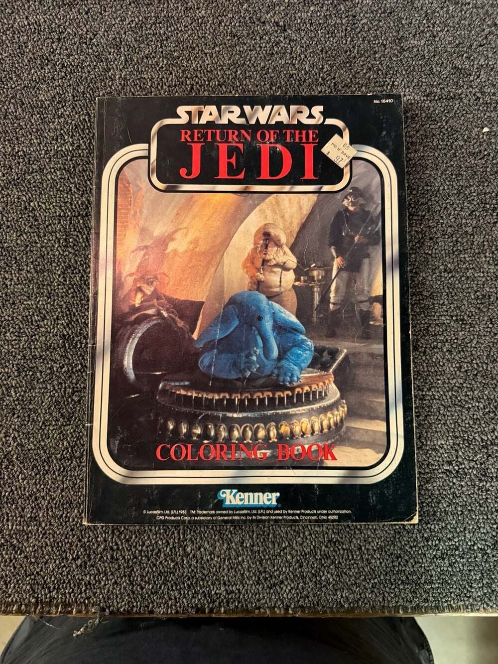 Vintage 1983 Star Wars Return of the Jedi Coloring Book Kenner